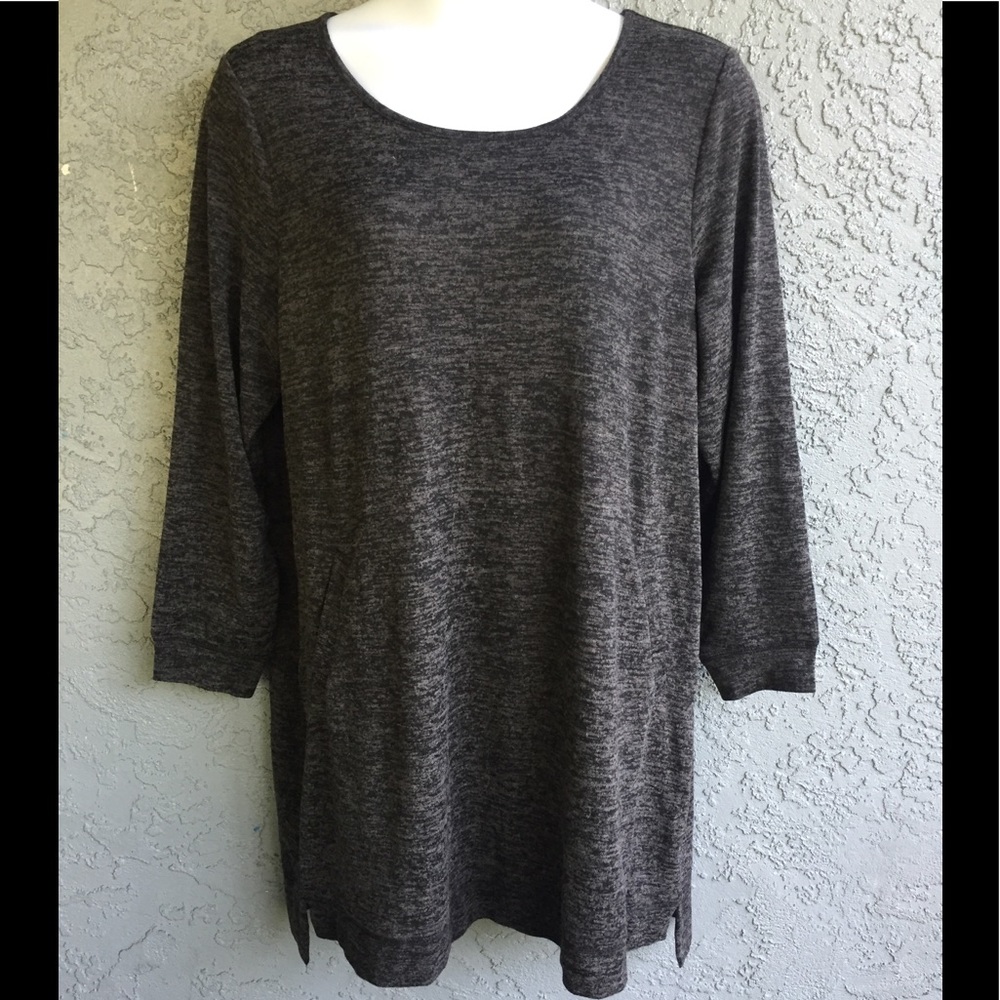 Grey sweater dress